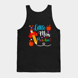 Little Miss Preschool first day of school ready to crush preschool Tank Top